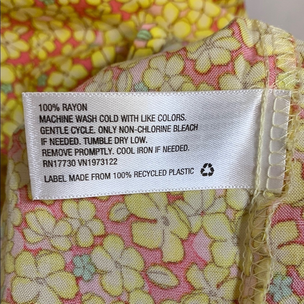 Wild Fable Yellow and Pink Floral Mini Sundress - Picture 8 of 8